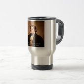 Mug De Voyage Humour de Davy Crockett "Aller au Texas" (Devant droit)