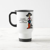 Mug De Voyage Humour de femme de charge (Gauche)