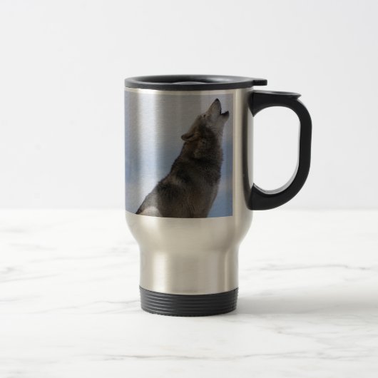 Mug De Voyage Hurlement de loup (Droit)