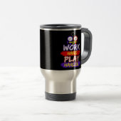 Mug De Voyage HVAC Travailler dur (Devant droit)
