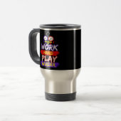 Mug De Voyage HVAC Travailler dur (Devant gauche)