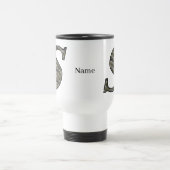 Mug De Voyage Hydrangea Fleur Personnalisée Initiale S Monogramm (Centre)