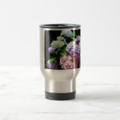 Mug De Voyage Hydrangea garden, rose, bleu, purple floral (Centre)