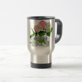 Mug De Voyage Hydrangeas et jarre de Mason (Devant droit)