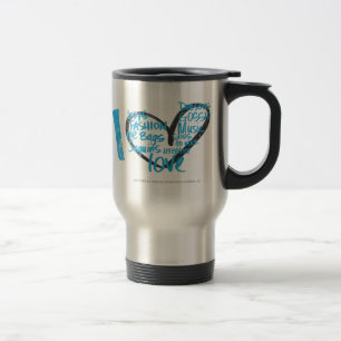 Mug De Voyage I Aqua de graffiti de coeur