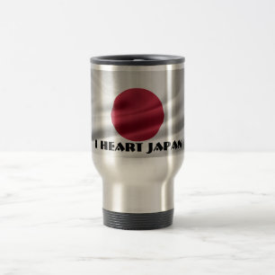 Mug De Voyage I Coeur Japon/Drapeau du Japon