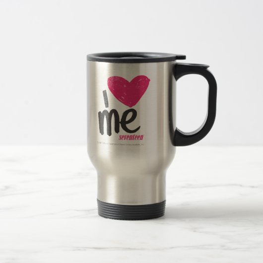 Mug De Voyage I coeur je magenta (Droit)