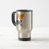 Mug De Voyage I coeur j'orange (Devant gauche)