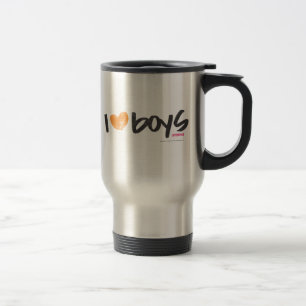 Mug De Voyage I garçons de coeur oranges