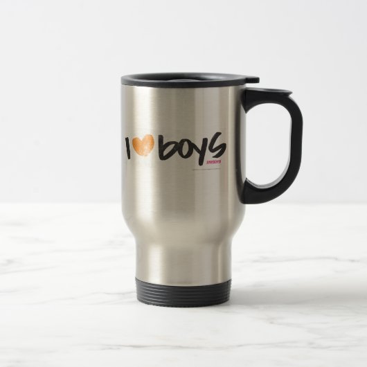 Mug De Voyage I garçons de coeur oranges (Droit)