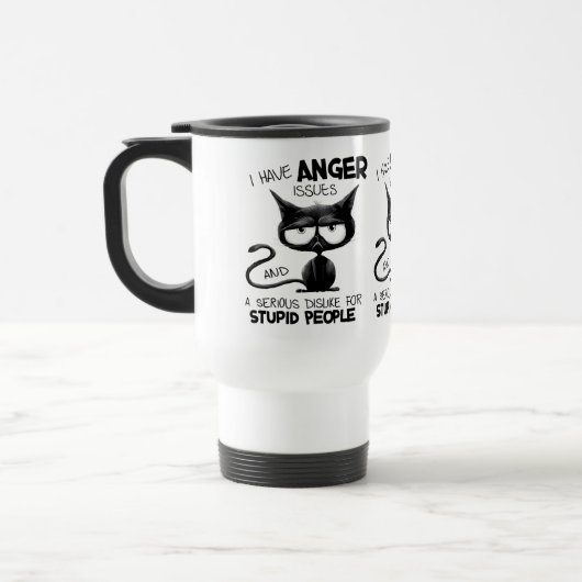 Mug De Voyage I Have Anger Issues Funny Cat Lover Gift (Gauche)