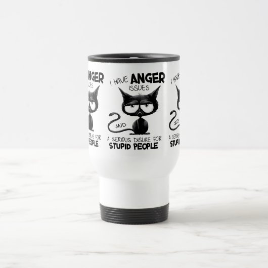 Mug De Voyage I Have Anger Issues Funny Cat Lover Gift (Centre)