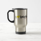 Mug De Voyage I jaune de garçons de coeur (Gauche)