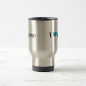 Mug De Voyage I jaune de mode de coeur (Centre)