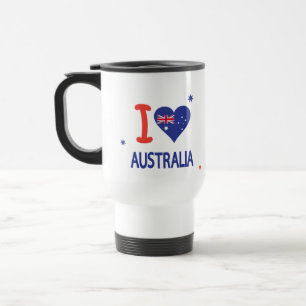 Mug De Voyage "I LOVE AUSTRALIA" Australia Day 26 janvier