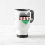 Mug De Voyage I Love Kenya, Kenyan Heart (Devant droit)