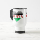 Mug De Voyage I Love Kenya, Kenyan Heart (Devant gauche)