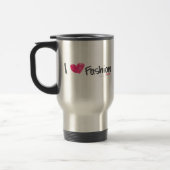 Mug De Voyage I magenta de mode de coeur (Gauche)