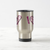 Mug De Voyage I pourpre de graffiti de coeur (Centre)