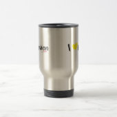 Mug De Voyage I rose de mode de coeur (Centre)