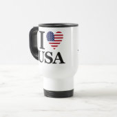 MUG DE VOYAGE "I ❤️ USA" (Devant gauche)