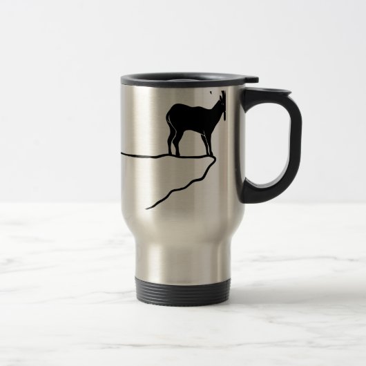 Mug De Voyage ibex capricorn Capricorne mountain goat sheep (Droit)