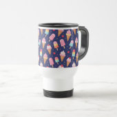 Mug De Voyage Ice cream, popsicles and cherries pattern (Devant droit)