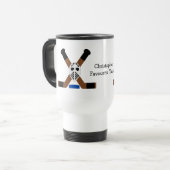 Mug De Voyage Ice Hockey Design Personalised (Devant gauche)