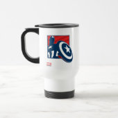 Mug De Voyage Icône de silhouette Captain America (Gauche)
