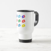 Mug De Voyage icône des médias sociaux (Devant droit)