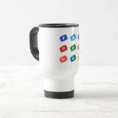 Mug De Voyage icône des médias sociaux (Devant gauche)