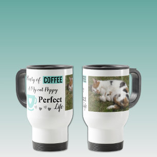 Mug De Voyage Idéal animal de compagnie de chat et café photo me