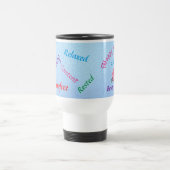 Mug De Voyage Idées heureuses personnalisées de cadeau de (Centre)