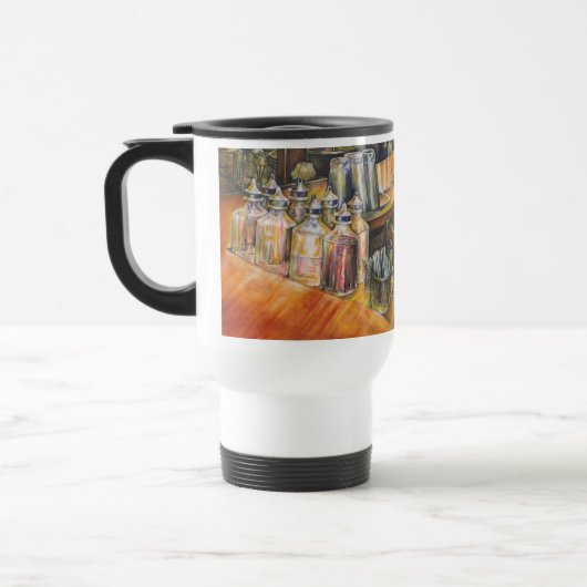 Mug De Voyage Idéographie de Lumière dorée (Gauche)