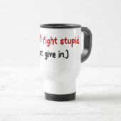 Mug De Voyage Il est plus facile de donner juste dedans au (Devant droit)