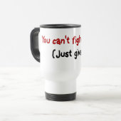 Mug De Voyage Il est plus facile de donner juste dedans au (Devant gauche)