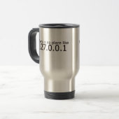Mug De Voyage Il n'y a pas de place comme adresse IP (Devant gauche)