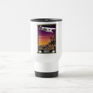 Mug De Voyage Îles Westman affiche de voyage en Islande