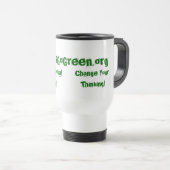 Mug De Voyage IllinoisGoGreen.org, changent votre pensée ! , (Devant droit)