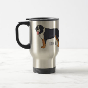Mug De Voyage Illustration bernoise d'un chien de montagne