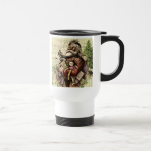 Mug De Voyage Illustration classique de Thomas Nast du Père Noël