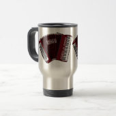 Mug De Voyage Illustration d'accordion (Devant gauche)