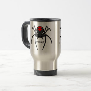 Mug De Voyage Illustration d'araignée noire effrayante