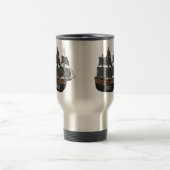 Mug De Voyage Illustration de bateau pirate (Centre)