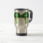 Mug De Voyage Illustration de Broccoli (Devant droit)