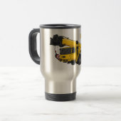 Mug De Voyage Illustration de camion de grue (Devant gauche)