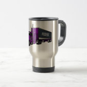 Mug De Voyage Illustration de camion semi-remorque (Devant droit)