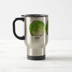 Mug De Voyage Illustration de caricature de laitue