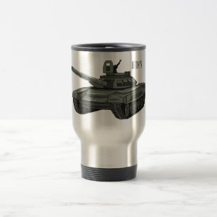 Mug De Voyage Illustration de caricature de réservoir