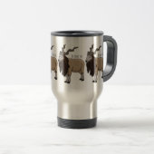 Mug De Voyage Illustration de chèvre de Markhor (Devant droit)